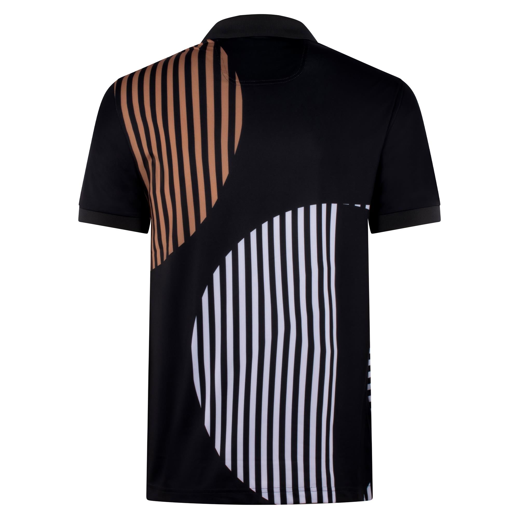 Boss Paddy Striped C1 Mens Polo Shirt Black